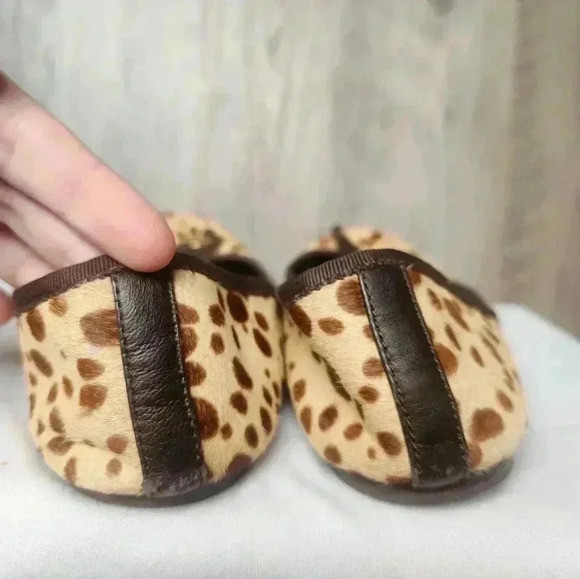 Tory Burch Cheetah Printed Balerina Pump Flats Size 7.5 M Women's - Picture 5 of 8